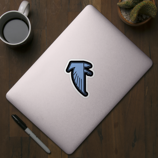 Fermi Falcons Blue Logo by mijumiART